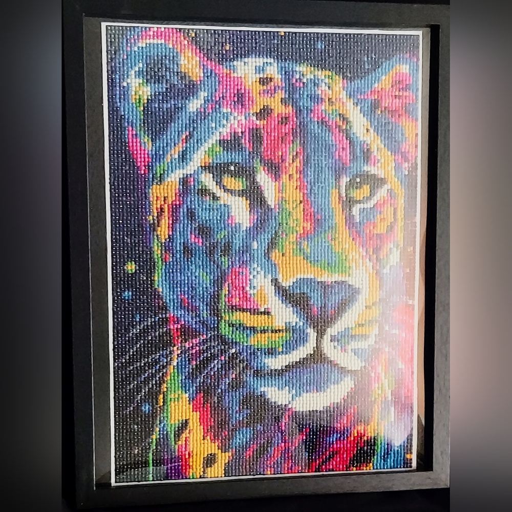 Vibrant Multicolor Lion Wall Art